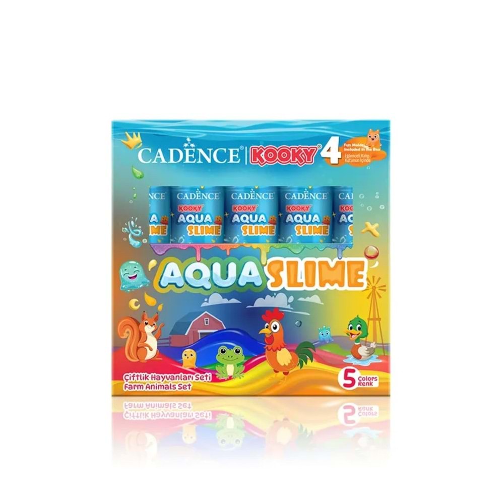 Kooky Aqua Slime Çiftlik Hayvanları Seti 5li