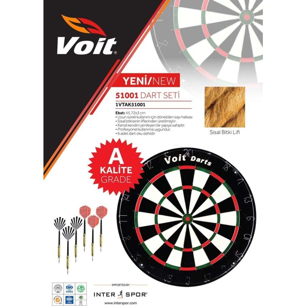 Voit Profesyonel Dart Seti 51001