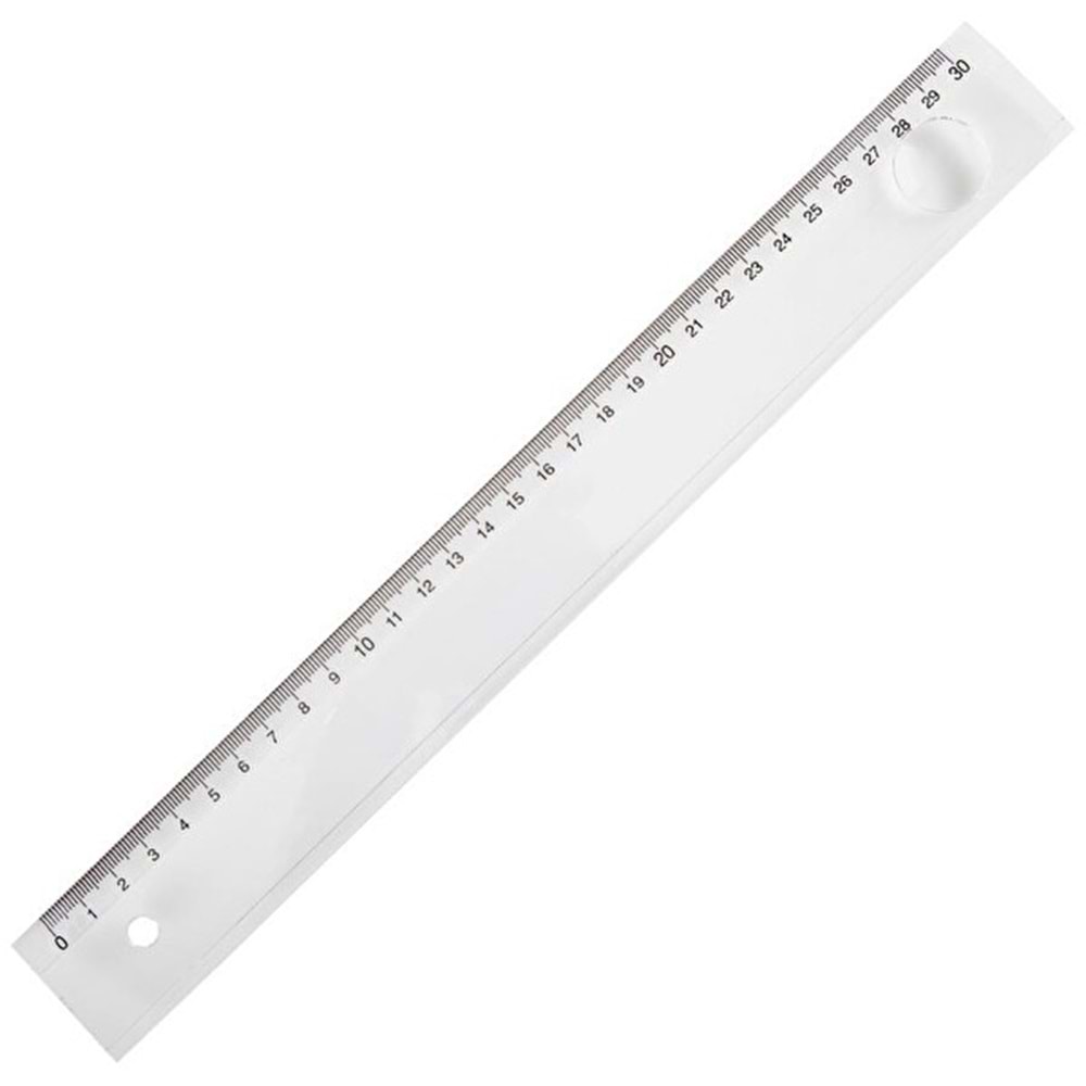 Beş Yıldızlar Standart Cetvel Plastik Mercekli 30 CM 010 (1 Adet)