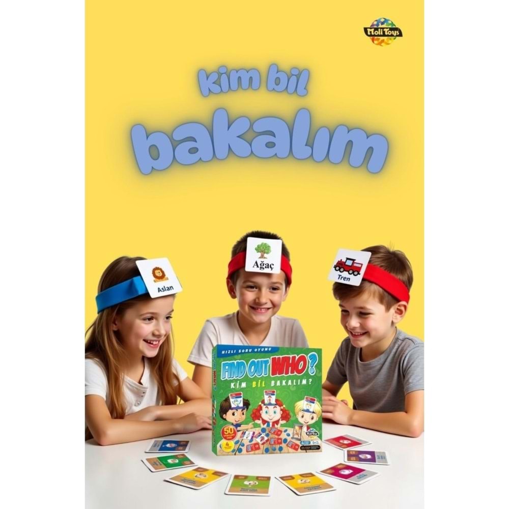 Moli Toys Kim Bil Bakalım(find Out Who) Kutu Oyunu ML-1728