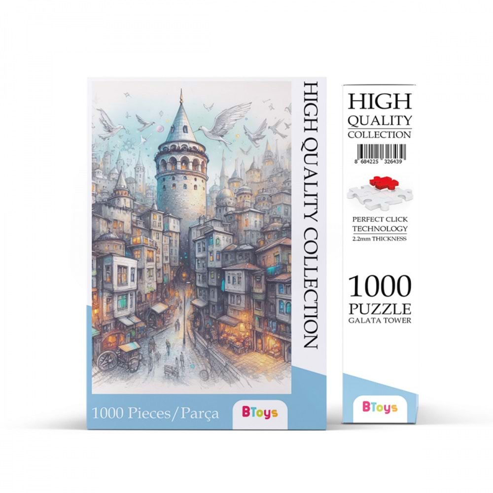 BToys Puzzle 1000 Parça Galata Tower 326439