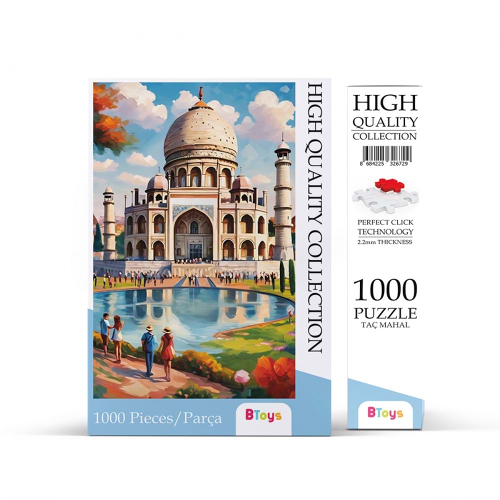 BToys Puzzle 1000 Parça Taç Mahal 326729