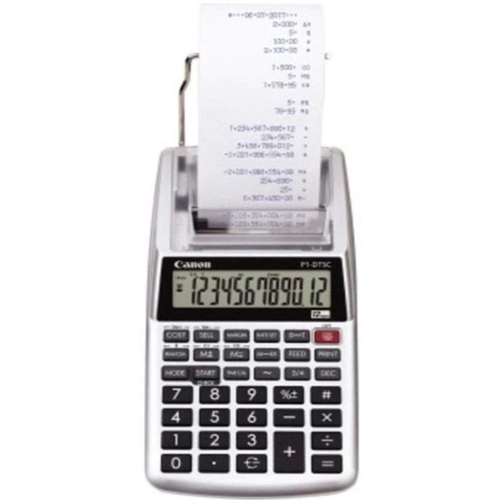 Canon P1-DTSC II 12 Hane Şeritli Hesap Makinesi
