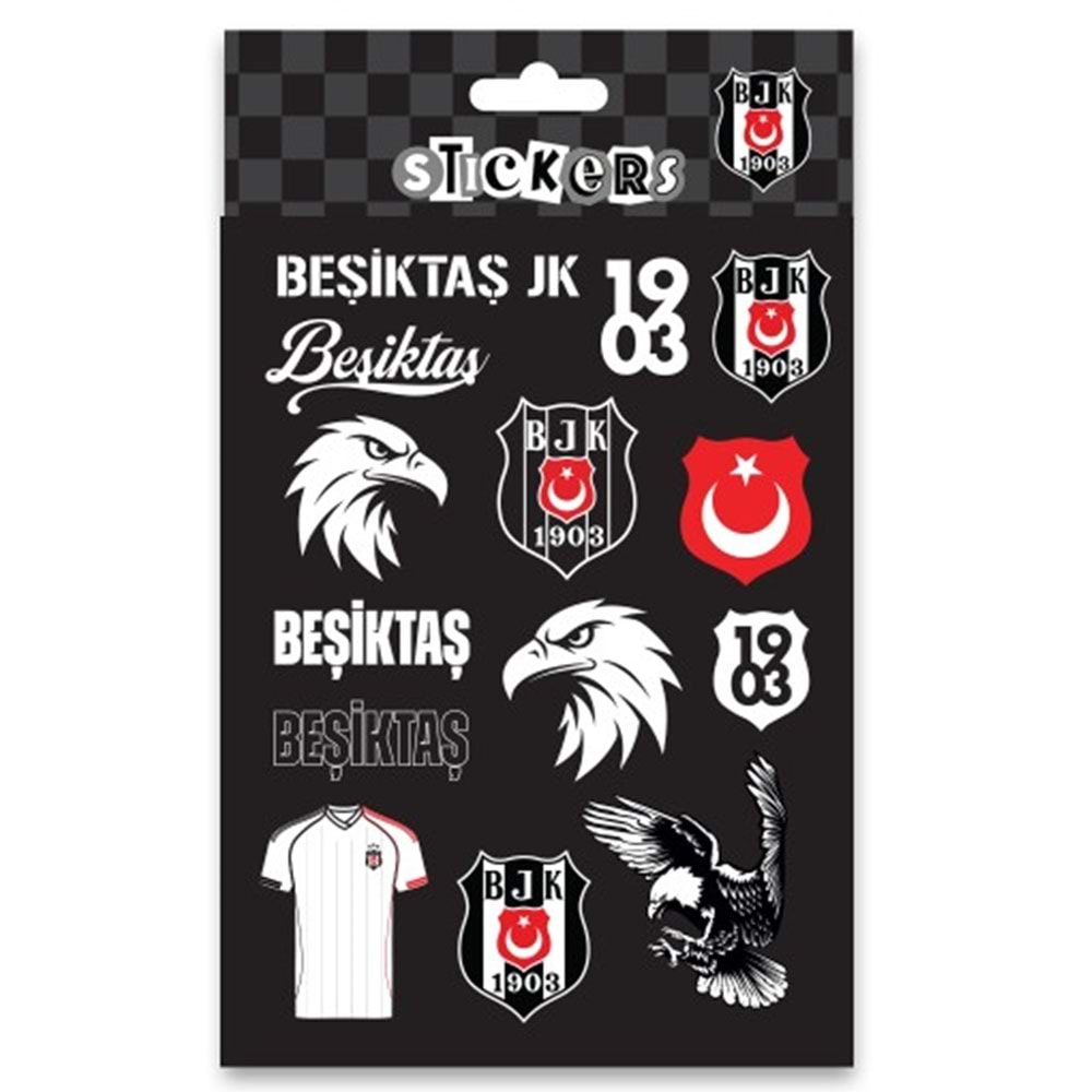 Bjkst26003 Beşiktaş Jk Siyah Sticker Sheet