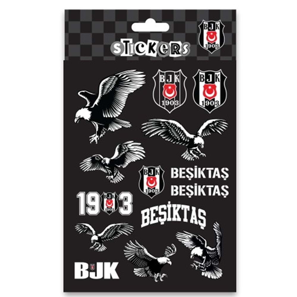 Bjkst26014 Beşiktaş Siyah Beyaz Kartal Sticker She