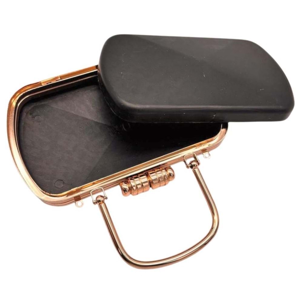 Çanta Aksesuar Abiye Çanta Kalıbı Light Gold Metalli (No:52)