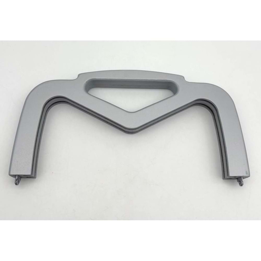 Çanta Aksesuar 26 Cm Gümüş Renk Ahşap Burs, Ahşap Klips