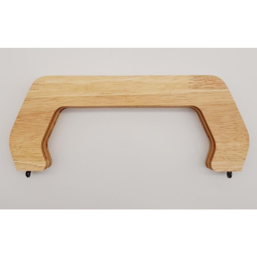 Çanta Aksesuar 22 cm Ahşap Çanta Bursu Ham Doğal Renk