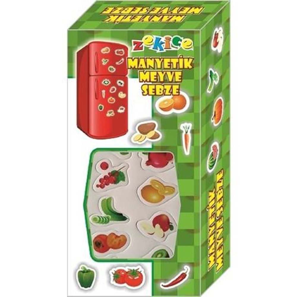 Zekice Manyetik Sebze Meyve 52Parça Zkc5899