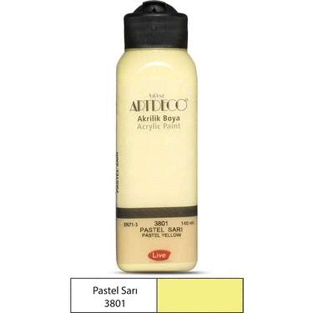 Artdeco Akrilik Boya 140Ml 3801 Pastel Sarı