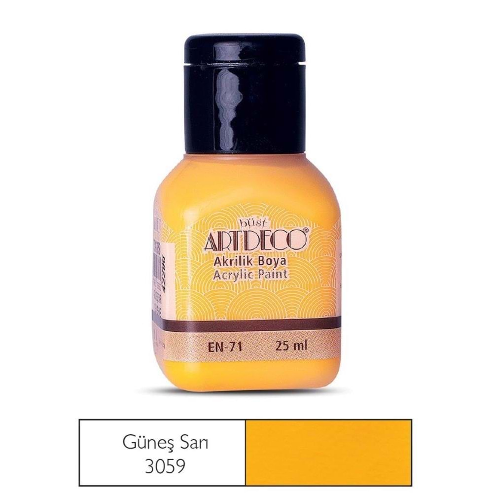 Artdeco Akrilik Boya 25Ml 3059 Güneş Sarı