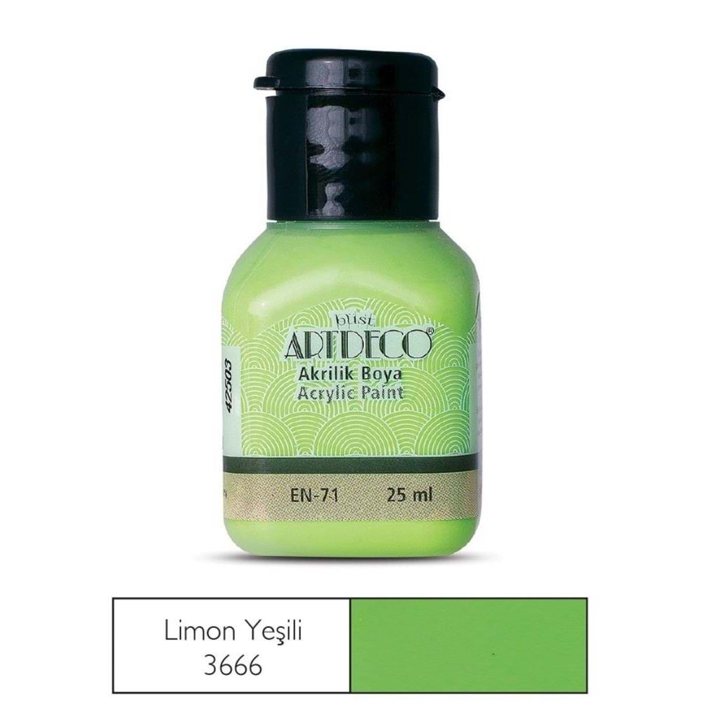 Artdeco Akrilik Boya 25Ml 3666 Limon Yeşili