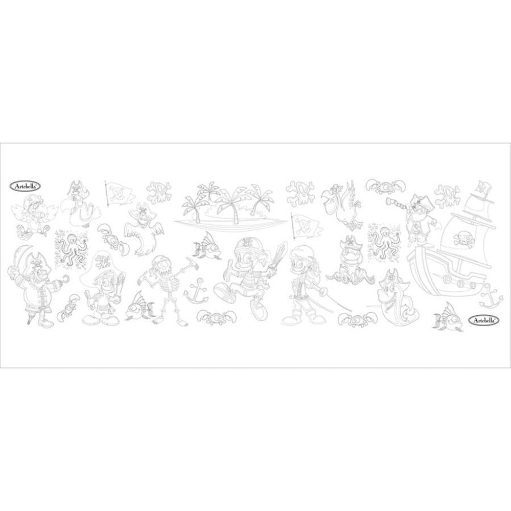 Artbella Rkb003 Korsanlar Yapışkanlı Boyama 33X100