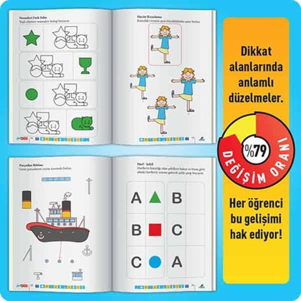 Adeda Dikkati Güçlendirme Seti Easy 4-7 Yaş A
