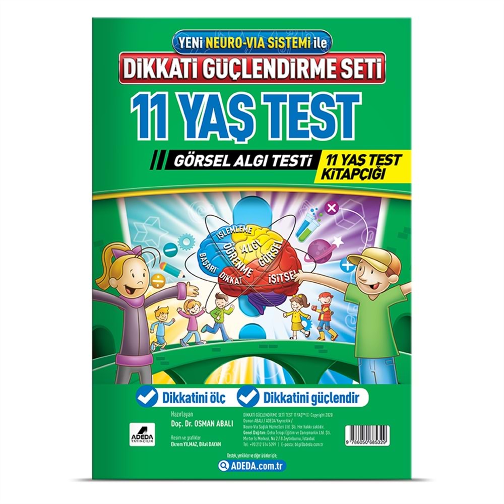 Adeda Dikkati Güçlendirme Seti Görsel Algı Test 11 Yaş