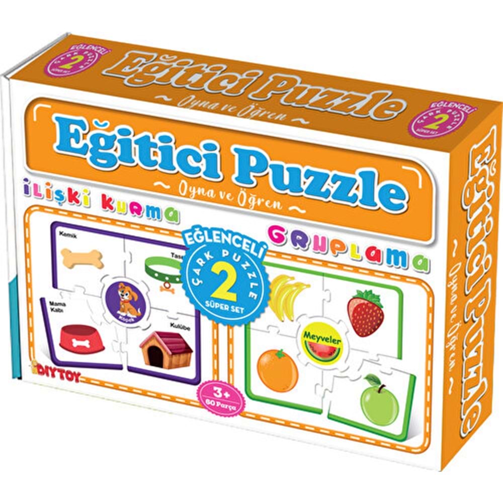 Dıy Toy Çark Eğitici Puzzle İlişki-Gruplama Cp1956
