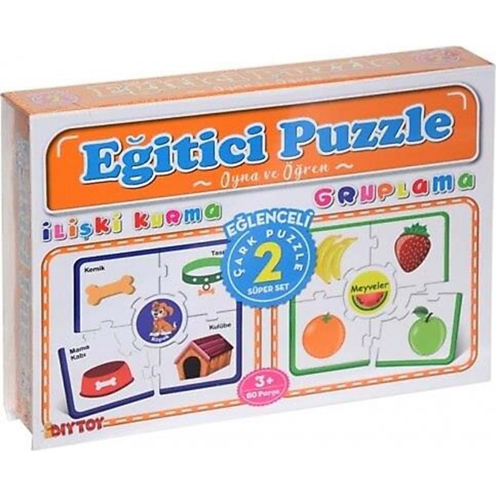 Dıy Toy Çark Eğitici Puzzle İlişki-Gruplama Cp1956