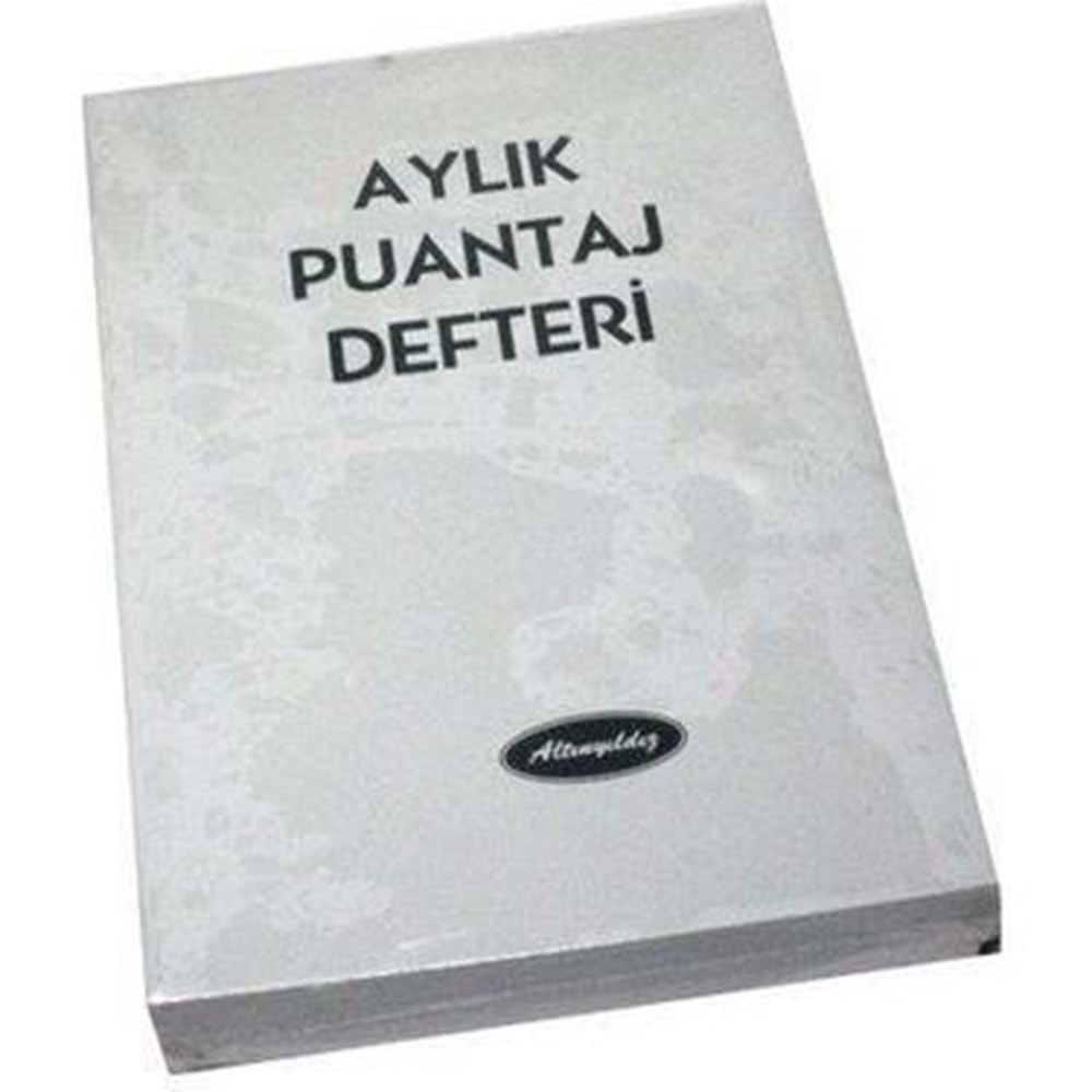 Altınyıldız Aylık Puantaj Defteri A6 Orta (1 Adet)