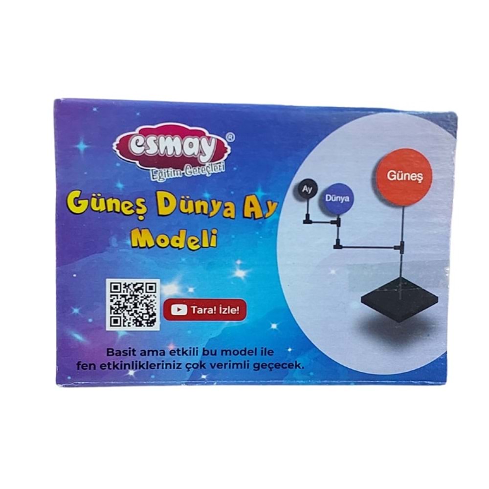 Ahşap Dünya Güneş Ay Sistemi S0537