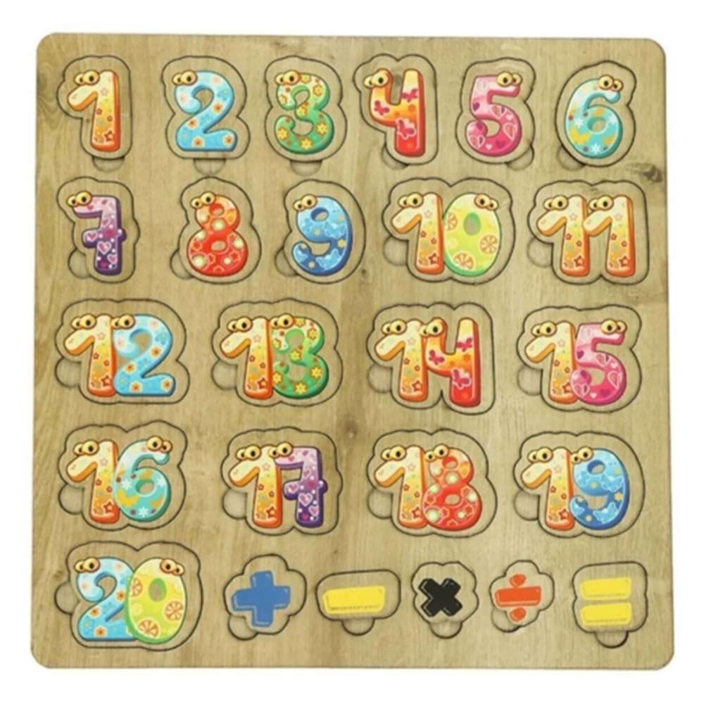 Ahşap Rakam-Sayı 29X29