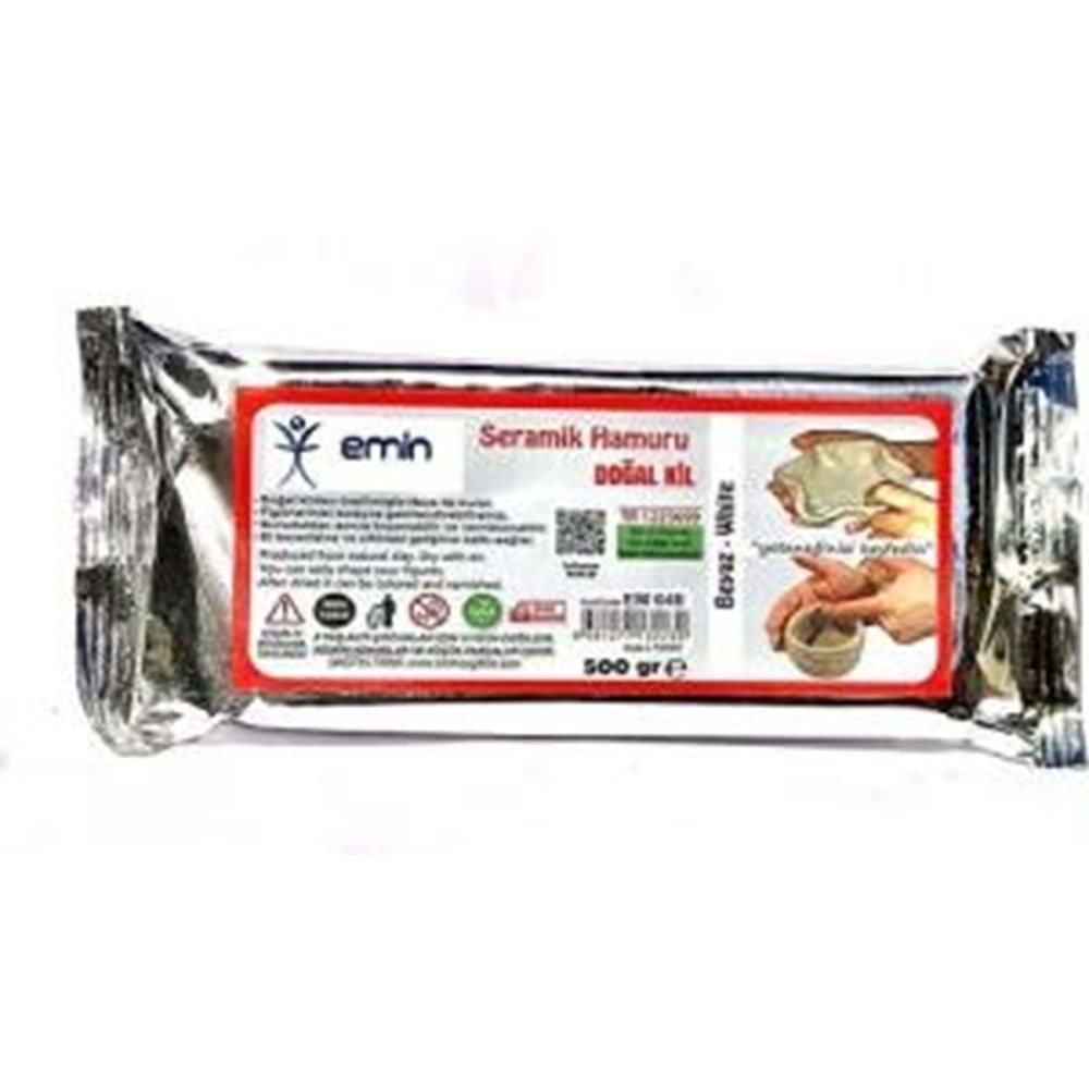 Seramik Kil Çamuru 500Gr Beyaz