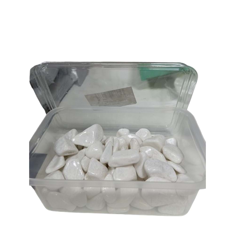 Renkli Taş Kutulu Beyaz T3703