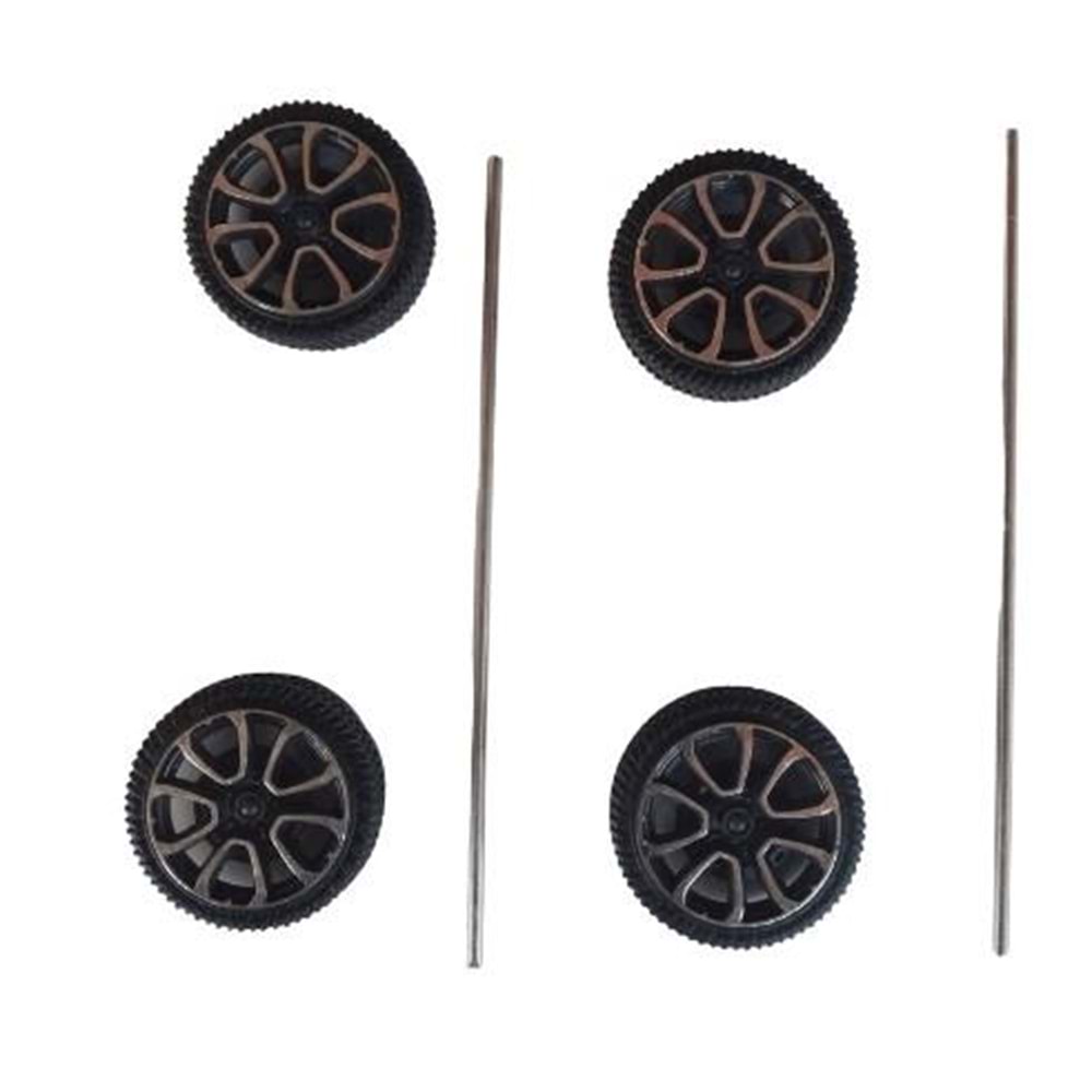 Plastik Araba Tekeri 4 Lü T2691