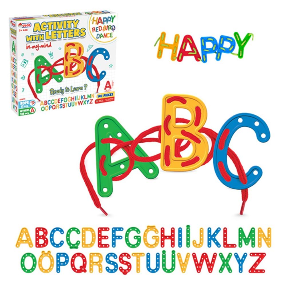 Fen Toys Harf Şekiller İpli Aktivite 140 Parça 3673