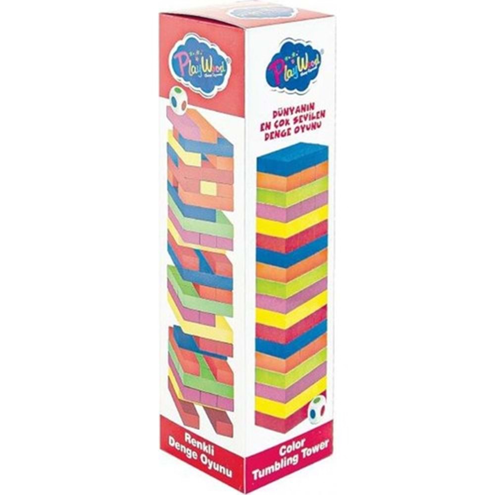 Playwood Kutuda Renkli Denge Oyunu Ony-310