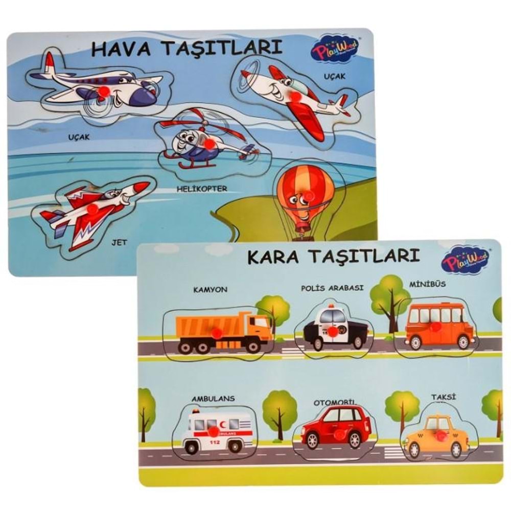Playwood Ahşap Tutmalı Kara-Hava Taşıtları Ony-147/148