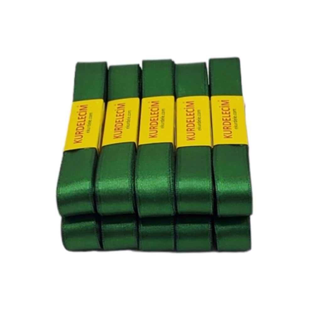 Saten Kurdele 2Cm Yeşil K1334 (1 Adet)