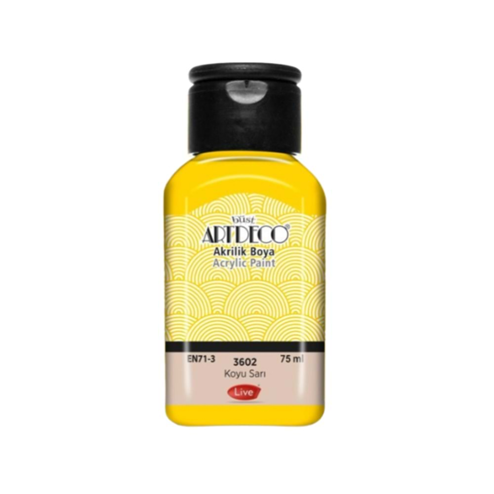 Artdeco Akrilik Boya 75Ml Koyu Sarı 3602