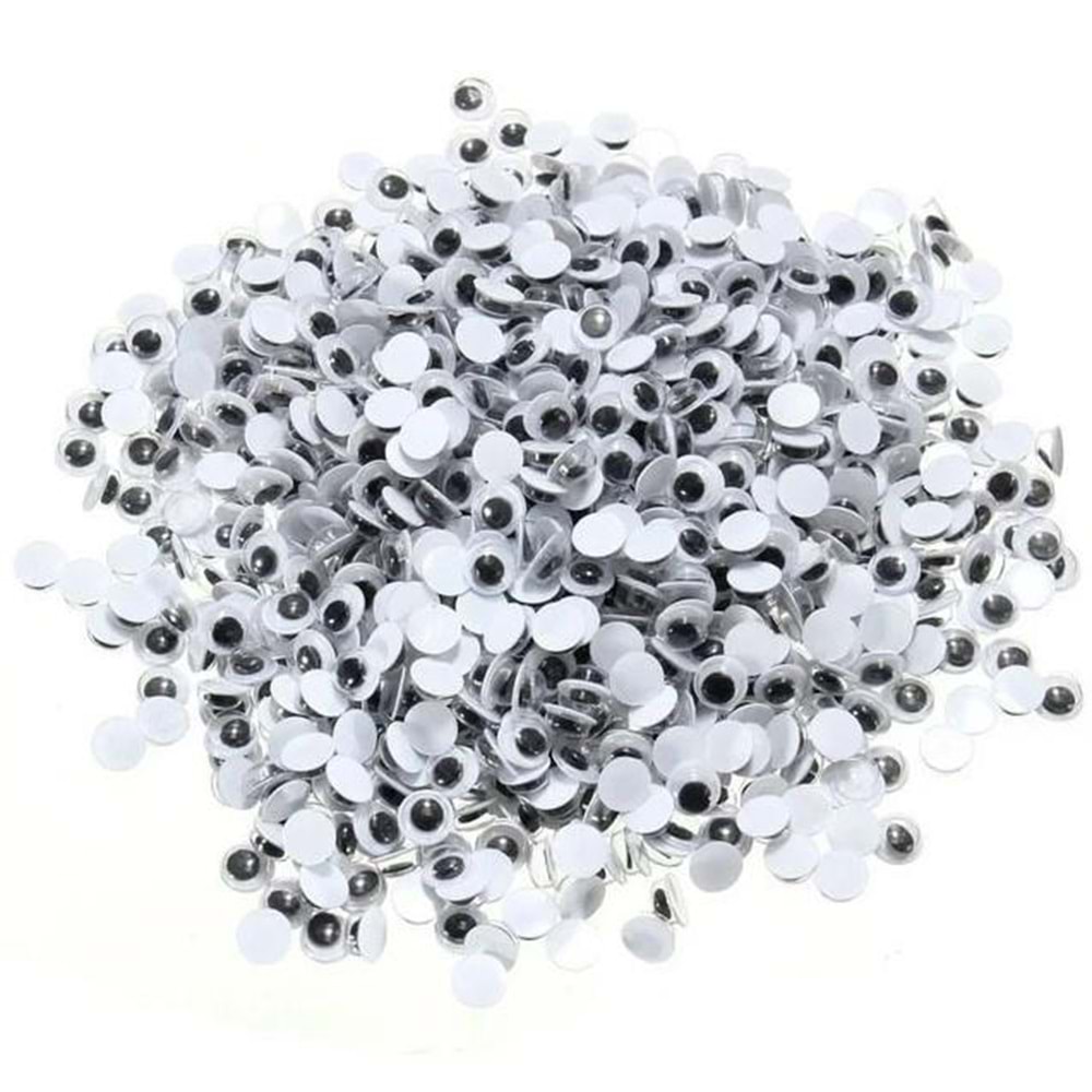 Beyaz Oynar Göz Kirpiksiz 8Mm -10BİN Li -245