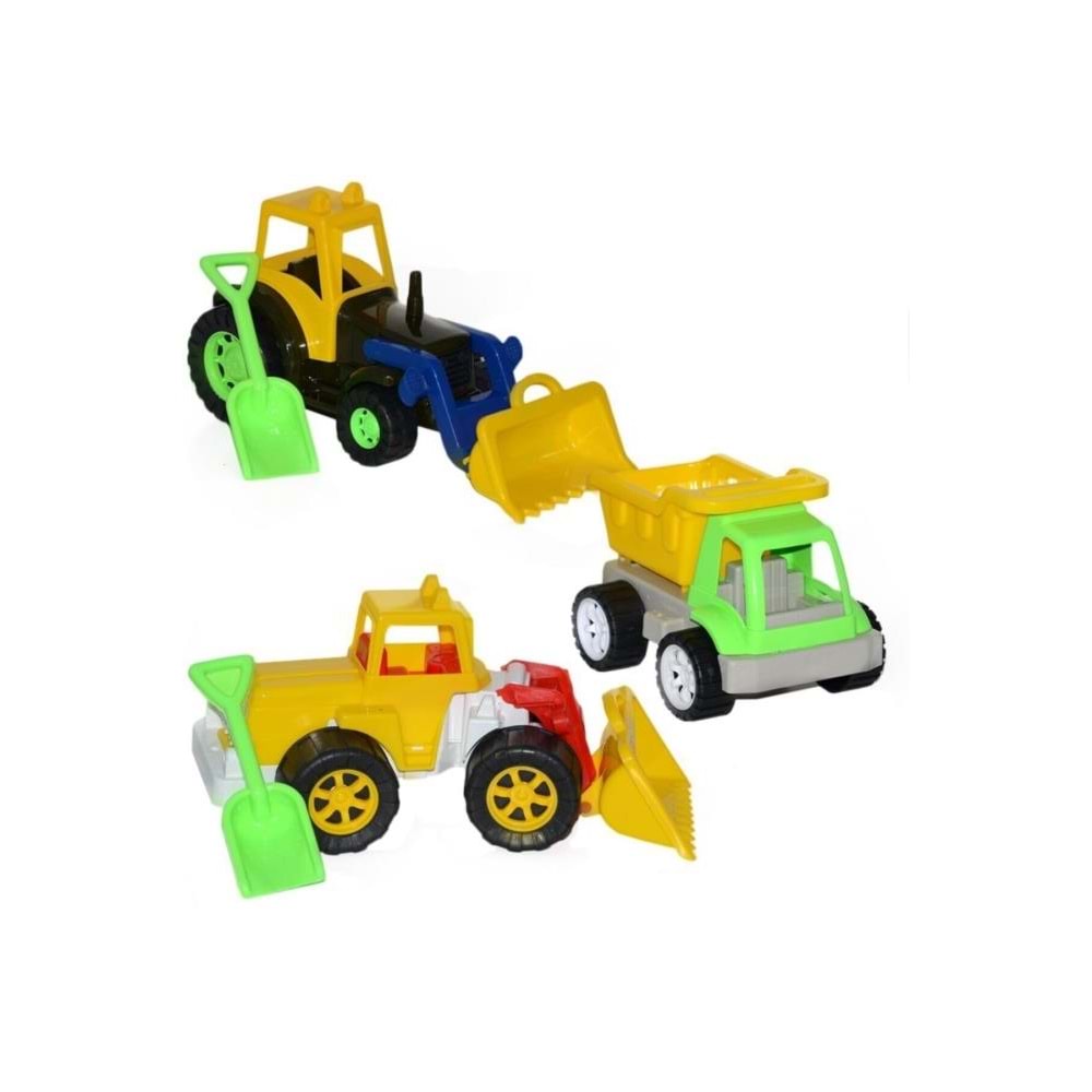 Can Toys İnşaat Araçları Kamyon Dozer Traktör106ST
