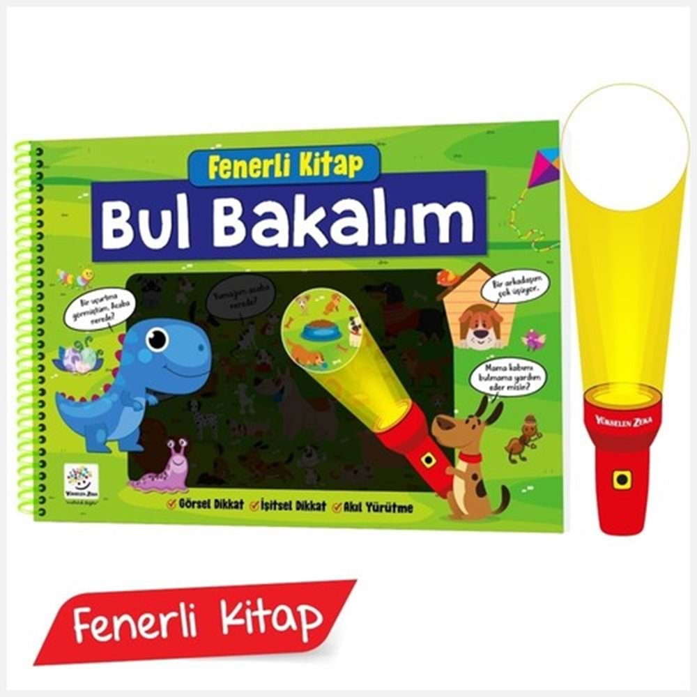 Yükselen Zeka Fenerli Kitap Bul Bakalım (Görsel Dikkat, İşitsel Dikkat, Akıl Yürütme)