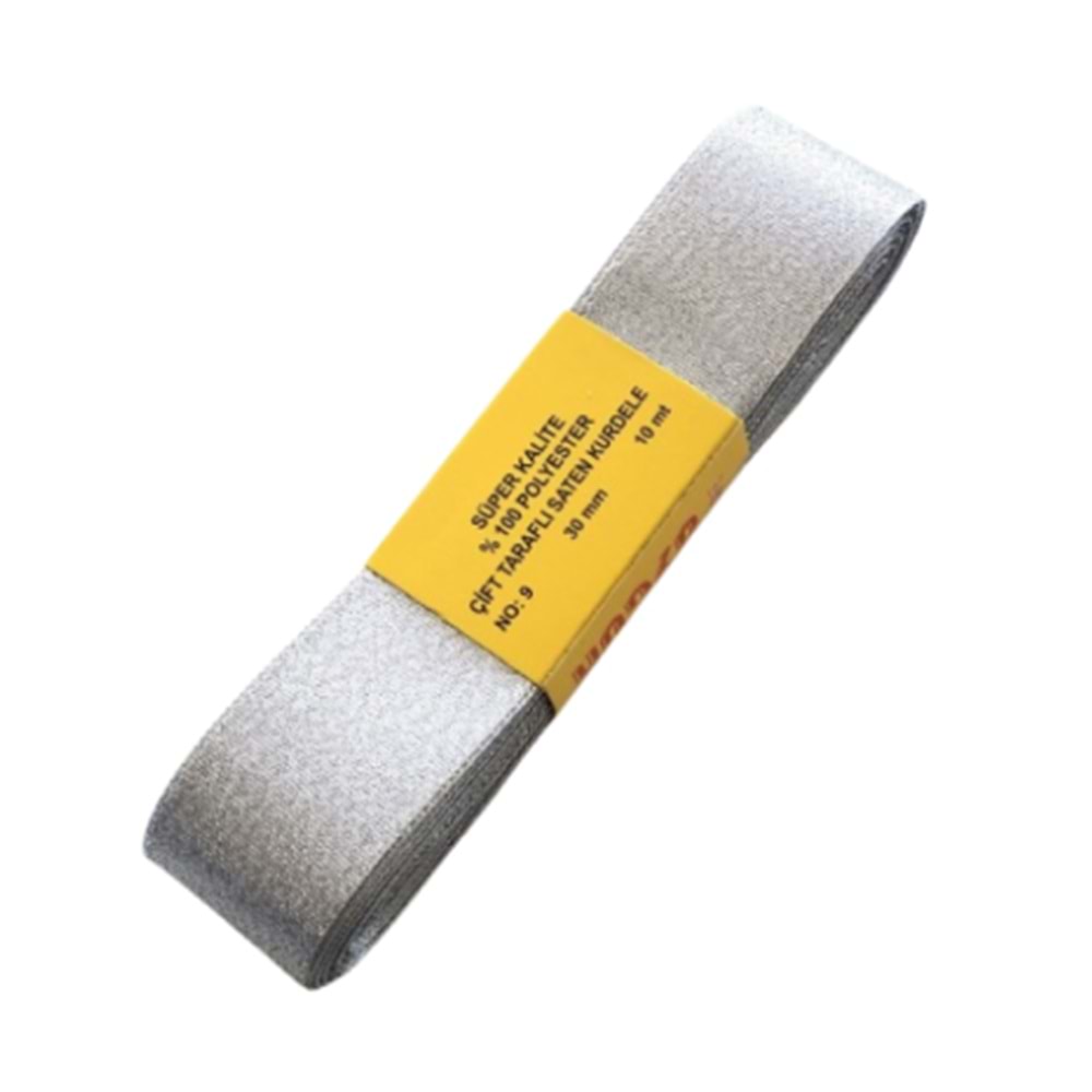 Simli Kurdele 3cm Gümüş