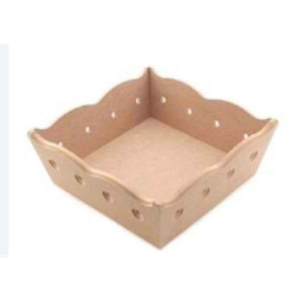 Ekmeklik Delik Kenarlı 22x22cm