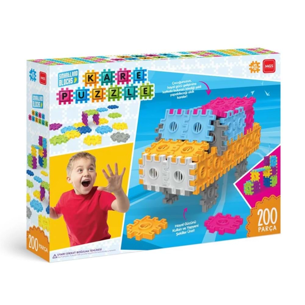 MGS Oyuncak Kare Puzzle 200 Parça 3953