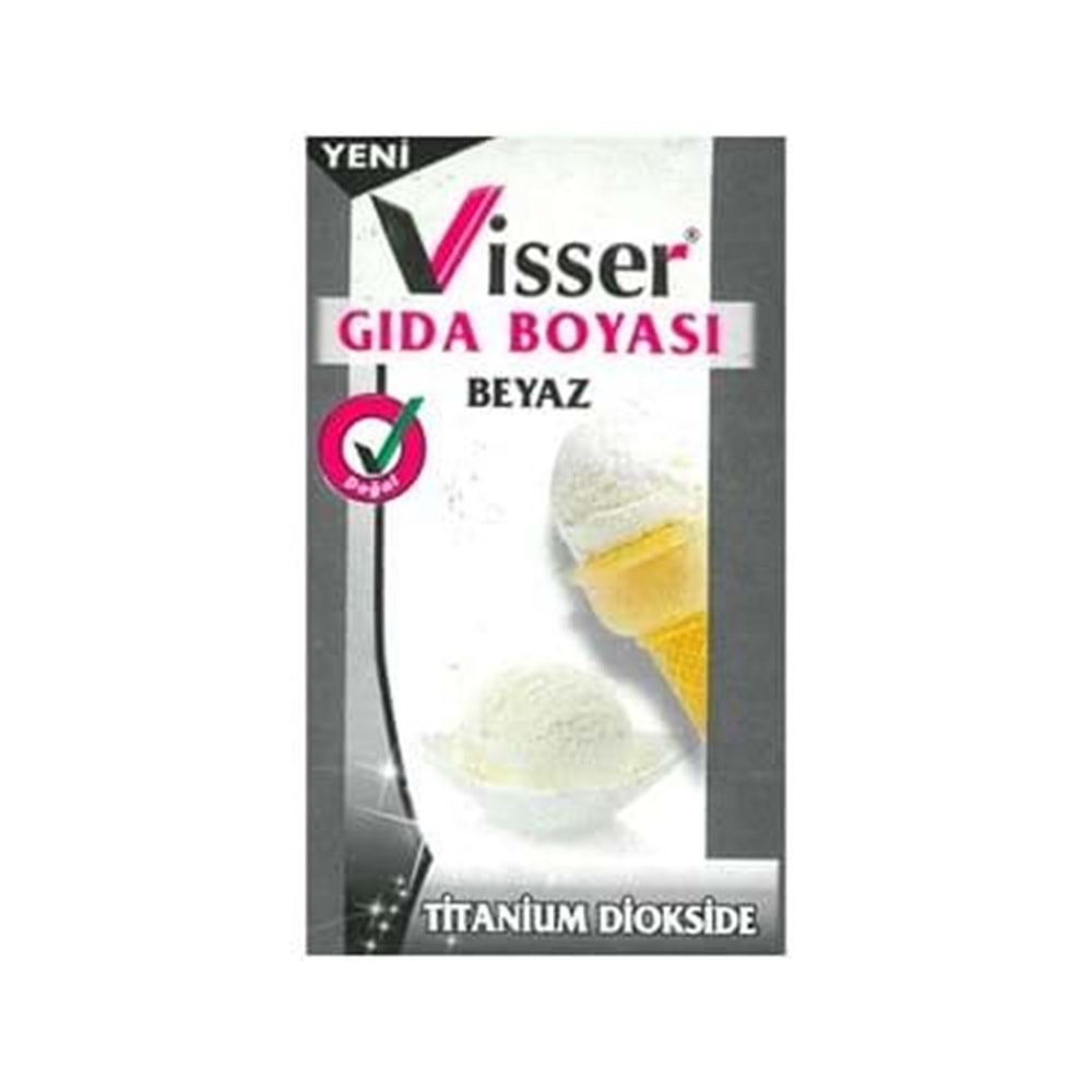 Visser Toz Gıda Boyası 9Gr Beyaz (1 Adet)