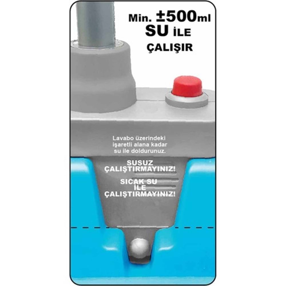 Kayyum Oyuncak Modern Lavabo Seti Pilli Mavi 7021