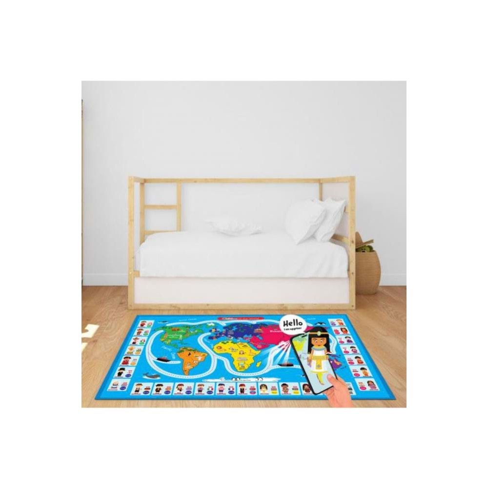 Akar Jagu Oyun Halısı Dünya 150x100cm