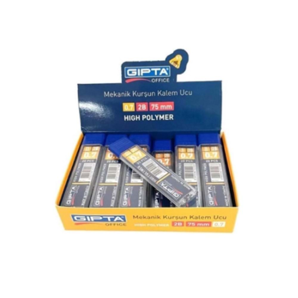 Gıpta 75mm 2b 0,7mm Kalem Ucu 20li Tüp