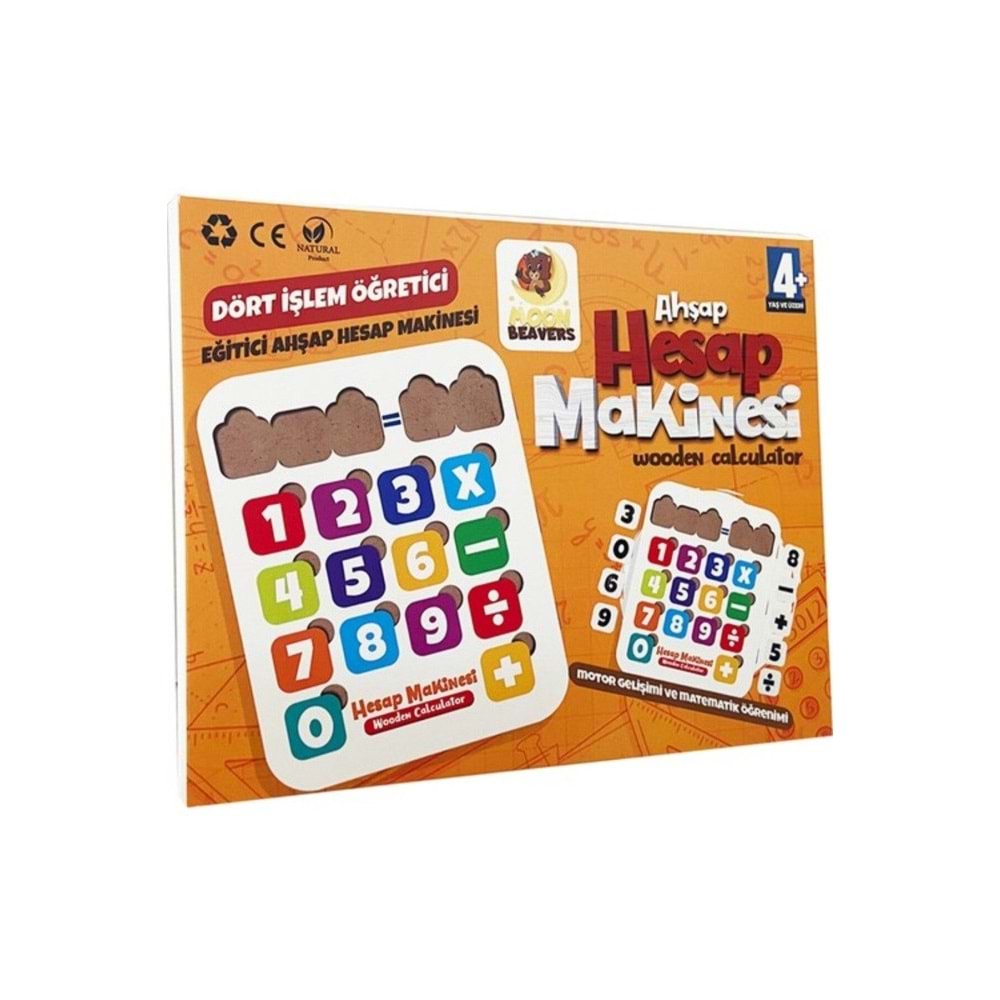 Moon Beavers Ahşap Hesap Makinesi