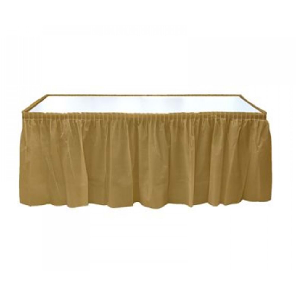 Kikajoy Masa Eteği 75x426cm -Altın-