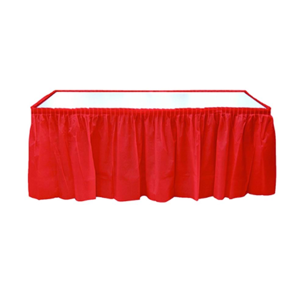 Kikajoy Masa Eteği 75x426cm -Kırmızı