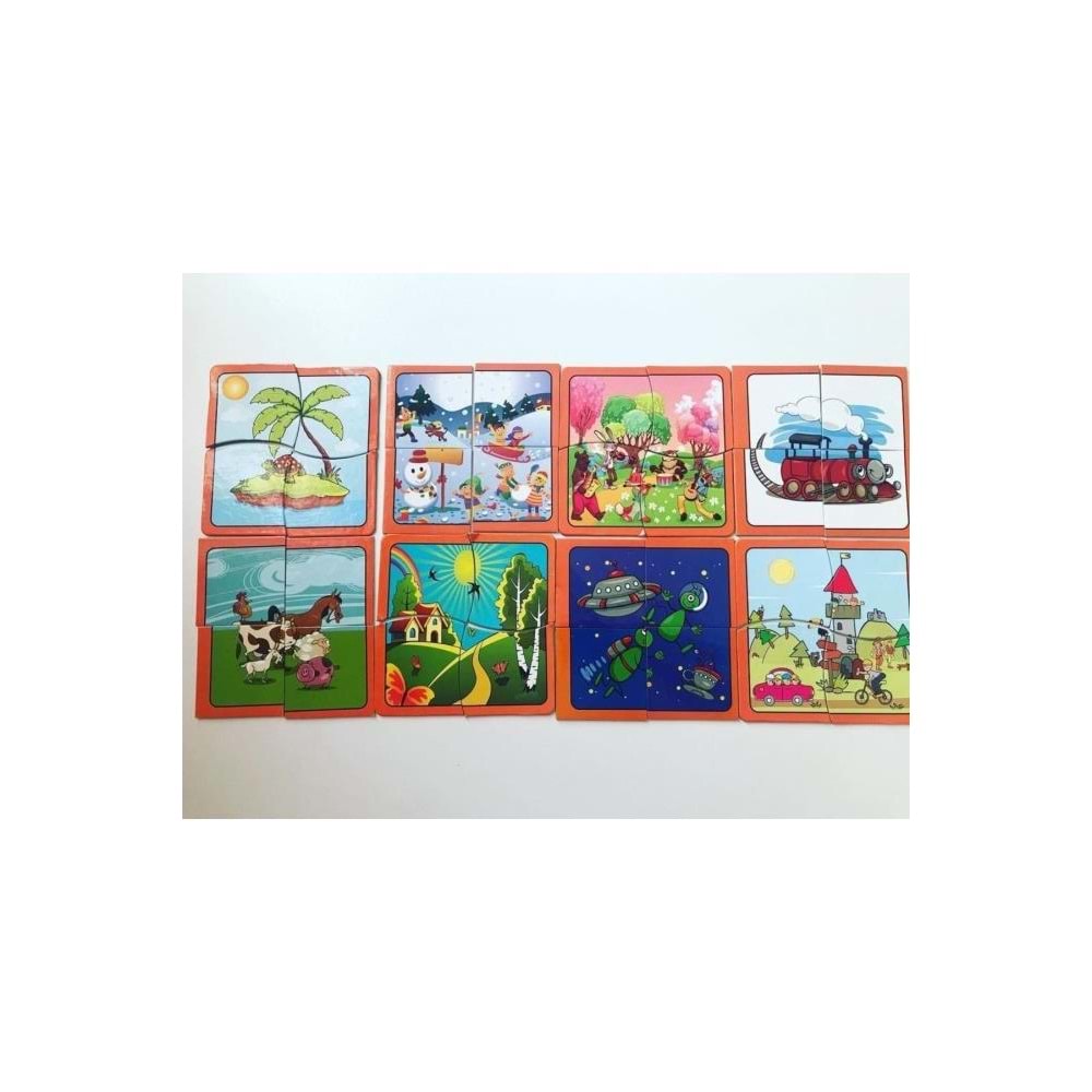 Yuka Kids Paş Tamamlama Kartları Dört Parçalı