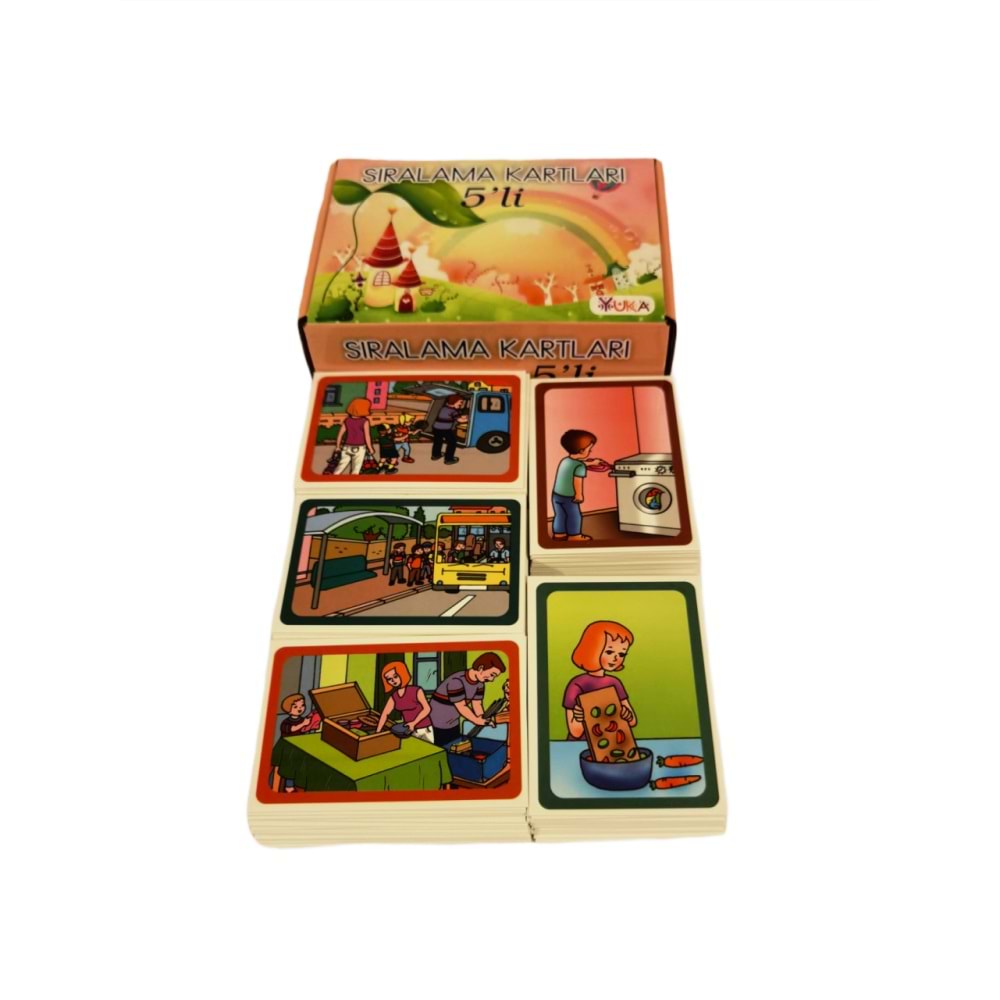 Yuka Kids Sıralama Kartları 5 Li