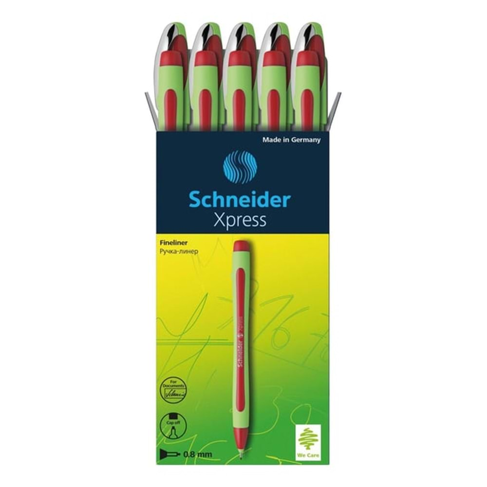 Schneider Fineliner Xpress 0.8Mm Kırmızı 190002