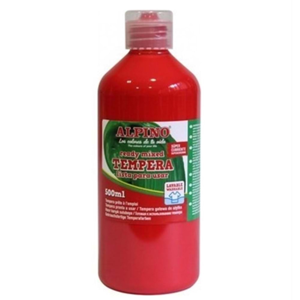 Alpino Tempera Sulu Boya 500ml Kırmızı DM-010174