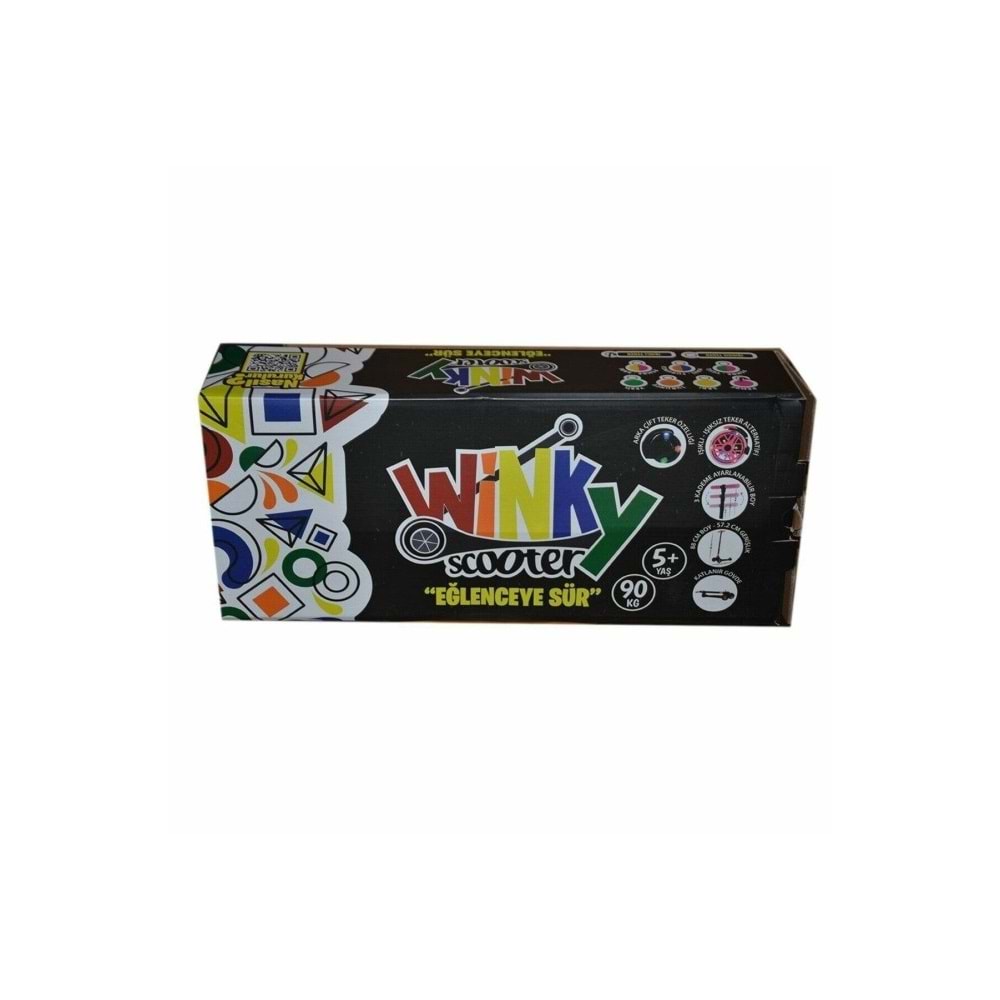 Winky Scooter Işıklı Kutulu Kırmızı